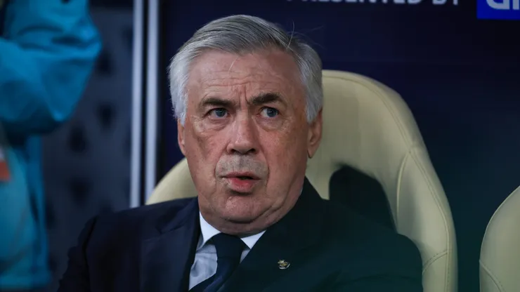 Head Coach Carlo Ancelotti of Real Madrid is before the FIFA Intercontinental Cup Qatar 2024 match between Real Madrid and CF Pachuca at Lusail Stadium in Doha, Qatar, on December 18, 2024.