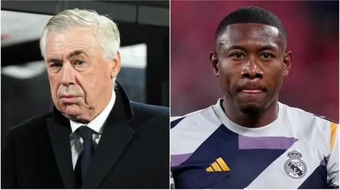 Carlo Ancelotti (left) and David Alaba (right)