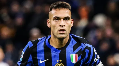 Lautaro MARTINEZ of Inter Milan during the Serie A match between FC Internazionale and Como 1907 at Stadio Giuseppe-Meazza on December 23, 2024 in Milan, Italy.
