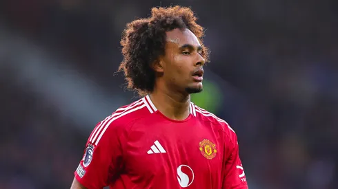 Joshua Zirkzee of Manchester United during the Manchester United FC v AFC Bournemouth English Premier League match at Old Trafford, Manchester, England, United Kingdom on 22 December 2024.