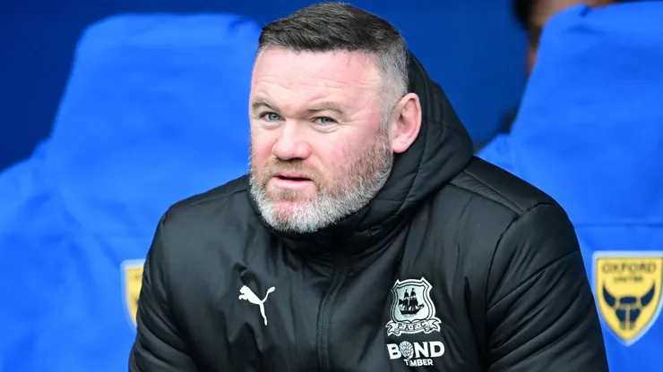 Plymouth Argyle manager Wayne Rooney during the EFL Sky Bet Championship match between Oxford United and Plymouth Argyle at the Kassam Stadium, Oxford, England on 29 December 2024.