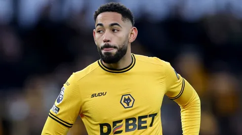 Matheus Cunha of Wolverhampton Wanderers during the Premier League match between Wolverhampton Wanderers FC and Ipswich Town FC at Molineux on December 14, 2024 in Wolverhampton, England.
