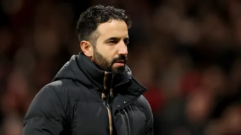 Ruben Amorim, Manager of Manchester United, during the Premier League match between Manchester United FC and Newcastle United FC at Old Trafford on December 30, 2024 in Manchester, England.