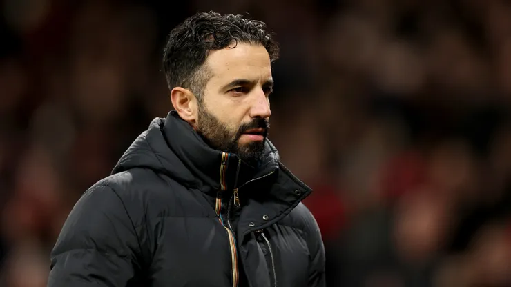 Ruben Amorim, Manager of Manchester United, during the Premier League match between Manchester United FC and Newcastle United FC at Old Trafford on December 30, 2024 in Manchester, England.