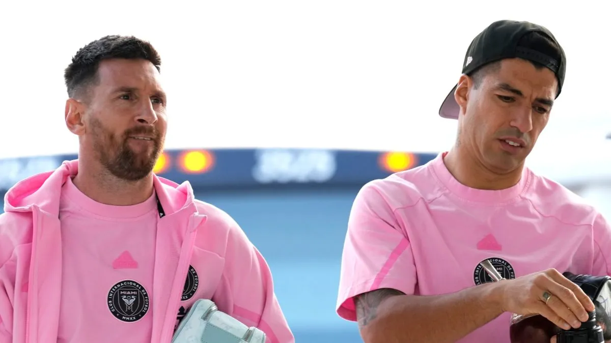 Lionel Messi and Luis Suarez.