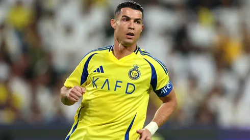 Cristiano Ronaldo of Al-Nassr during the AFC Champions League Elite match between Al-Nassr FC and Al Ain FC.