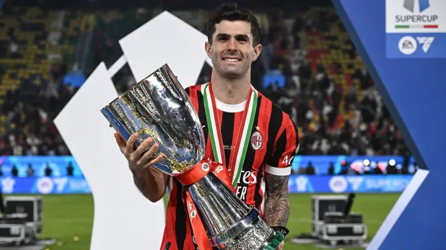 pulisic milan trophy