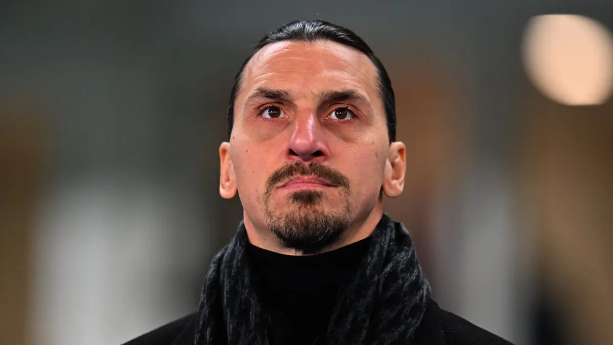 Zlatan Ibrahimovic of AC Milan during the Serie A match between Verona and AC Milan at Stadio Marcantonio Bentegodi on December 20, 2024 in Verona, Italy.