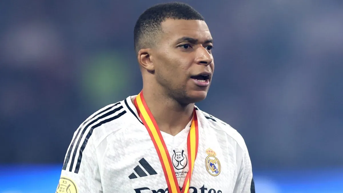 Kylian Mbappe angry.