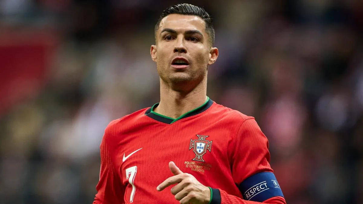 Cristiano Ronaldo focused.