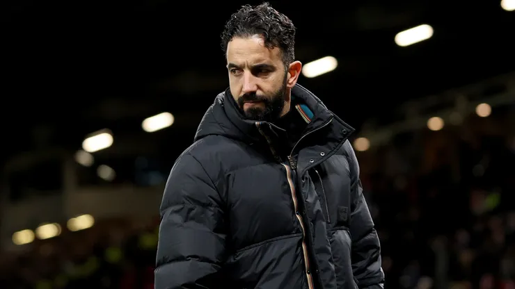 Ruben Amorim, Manager of Manchester United, after the Premier League match between Manchester United FC and Newcastle United FC at Old Trafford on December 30, 2024 in Manchester, England.