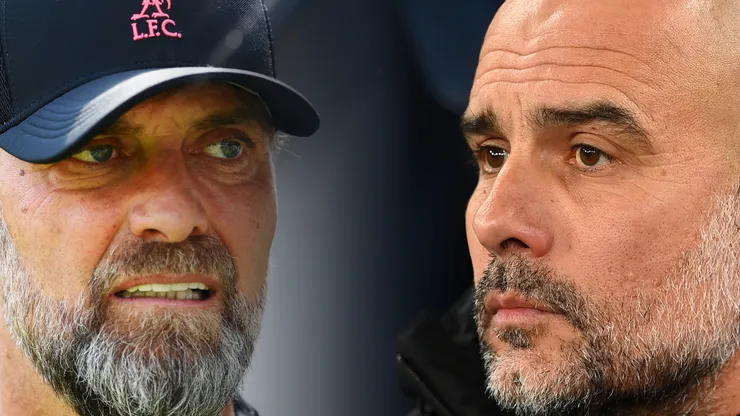 Jurgen Klopp (left) and Pep Guardiola (right)