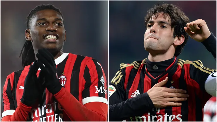 Rafael Leao (left) and Kaka (right)