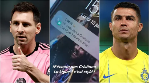 Lionel Messi (left) and Cristiano Ronaldo (right)