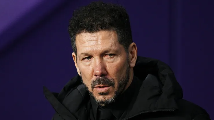 Diego Simeone, Head Coach of Atletico de Madrid, looks on prior to the LaLiga match between Real Valladolid CF and Atletico de Madrid at Jose Zorrilla on November 30, 2024 in Valladolid, Spain.