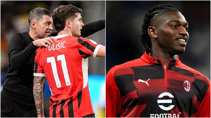 Sergio Conceicao and Christian Pulisic (left), Rafael Leao (right)