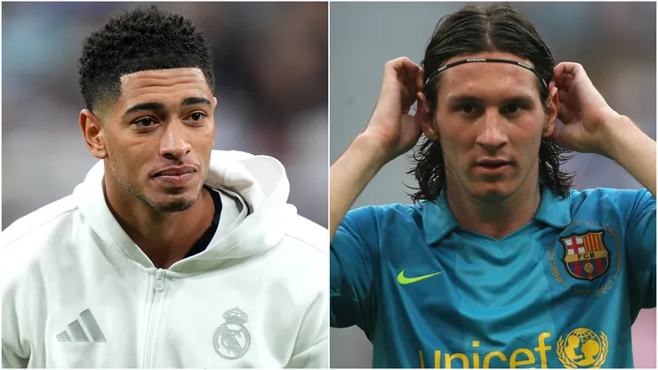 Jude Bellingham (left) and Lionel Messi (right)