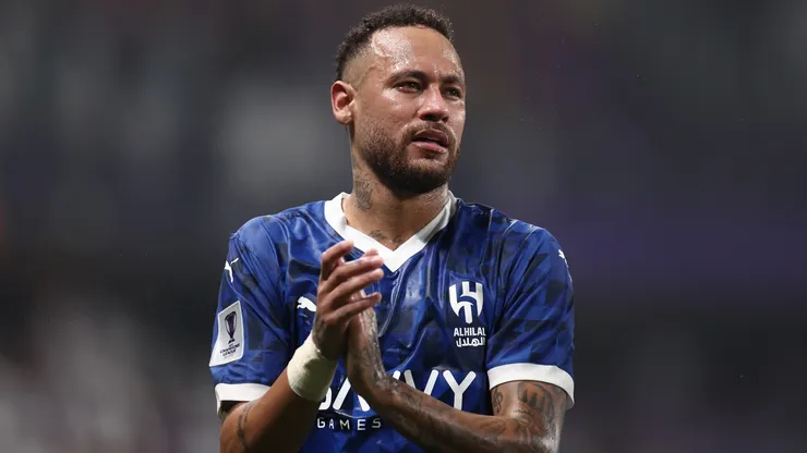 Neymar looks on after the AFC Champions League Elite match between Al Ain and Al-Hilal at Hazza bin Zayed Stadium on October 21, 2024 in Al Ain, United Arab Emirates.