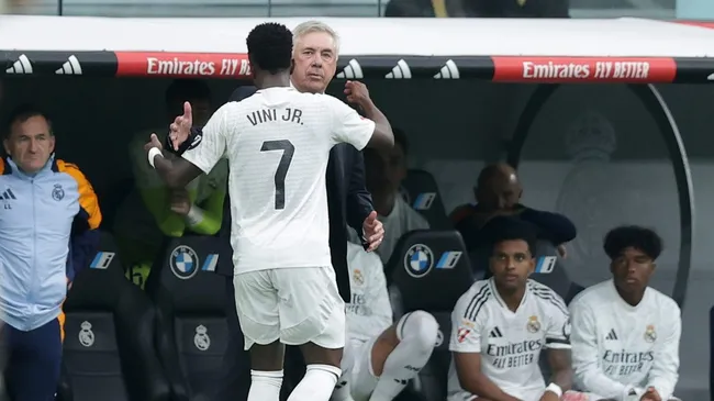 Vinicius and Ancelotti