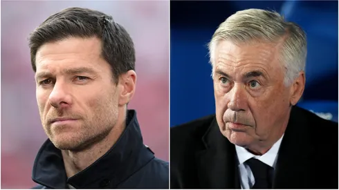 Xabi Alonso (left) and Carlo Ancelotti (right)