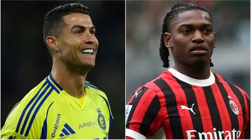 Cristiano Ronaldo (left) and Rafael Leao (right)