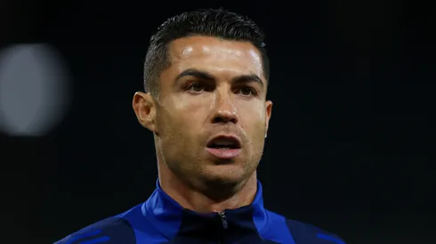 Cristiano Ronaldo of Al Nassr warms up prior the Saudi Pro League at King Abduallah bin Abdualaziz Sport City on January 30, 2025 in Buraydah, Saudi Arabia.