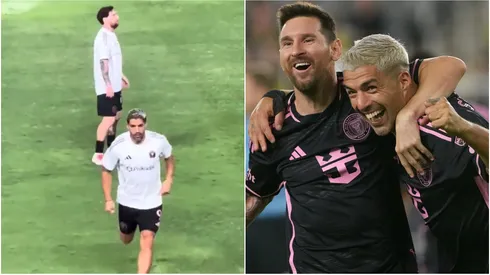 Lionel Messi and Luis Suarez at inter Miami