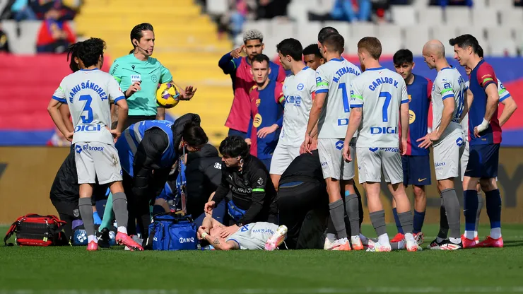 Despite initially wanting to continue playing, Barcelona's Gavi was persuaded by manager Hansi Flick.