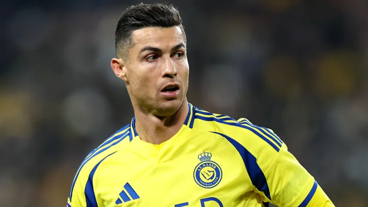 Cristiano Ronaldo of Al Nassr looks on during the AFC Champions League Elite match between Al-Nassr and Al Wasl at King Saud University Stadium on February 03, 2025 in Riyadh, Saudi Arabia.