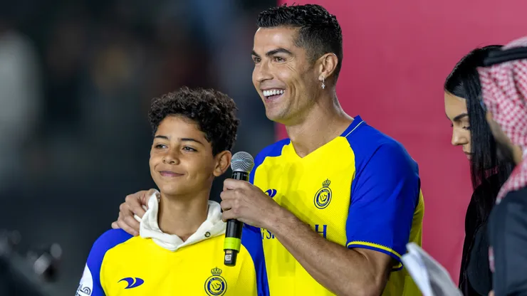 Cristiano Ronaldo and his son Cristiano Ronaldo Jr,