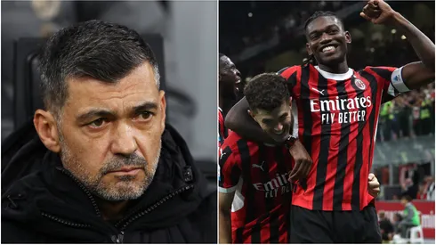 Sergio Conceicao (left), Christian Pulisic and Rafael Leao (right)