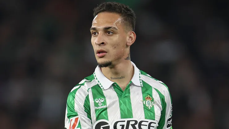 Antony of Real Betis during the La Liga EA Sports match between Real Betis and Athletic Club played at Benito Villamarin Stadium on January 2, 2025 in Sevilla, Spain.