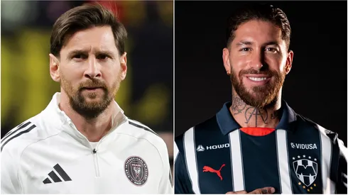 Lionel Messi (left) and Sergio Ramos (right)