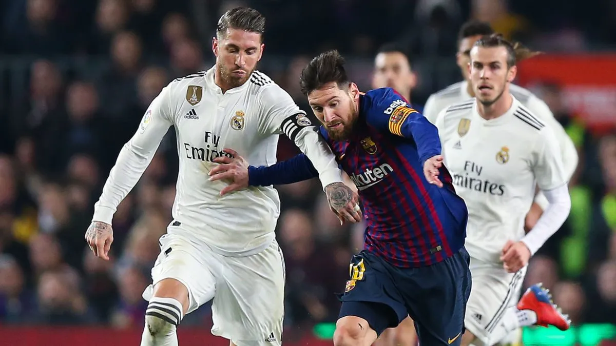 messi sergio ramos