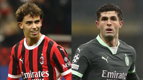 Joao Felix and Christian Pulisic of AC Milan.