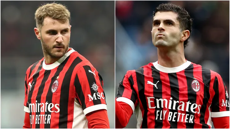 Santiago Gimenez (left) and Christian Pulisic (right)