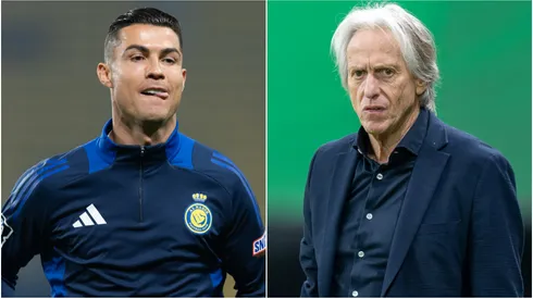 Cristiano Ronaldo (left) and Jorge Jesus (right)