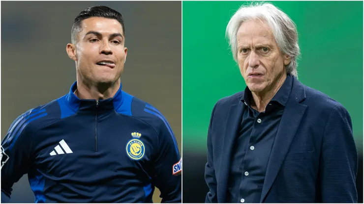 Cristiano Ronaldo (left) and Jorge Jesus (right)