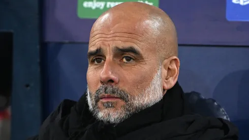 Manchester City's head coach Pep Guardiola during the UEFA Champions League match at the Etihad Stadium, Manchester.
