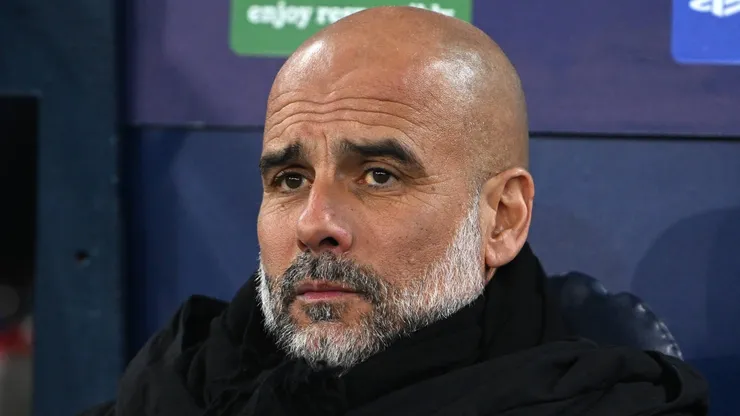 Manchester City's head coach Pep Guardiola during the UEFA Champions League match at the Etihad Stadium, Manchester.