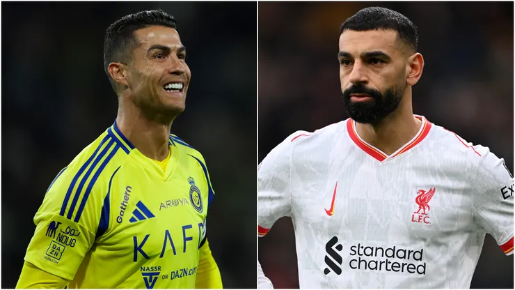 Cristiano Ronaldo (left) and Mohamed Salah (right)