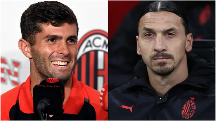 Christian Pulisic (left) and Zlatan ibrahimovic (right)
