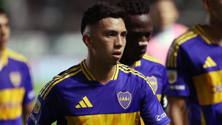 Alan Velasco of Boca Juniors reacts after a game.