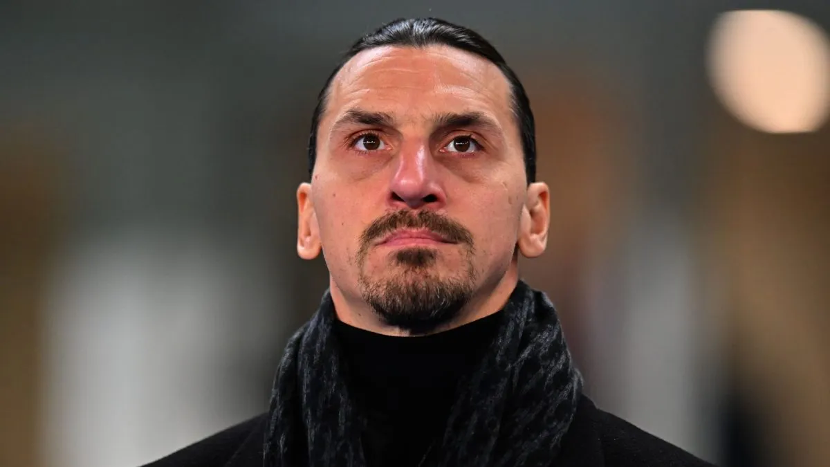 Zlatan Ibrahimovic of AC Milan during the Serie A match between Verona and AC Milan at Stadio Marcantonio Bentegodi on December 20, 2024 in Verona, Italy.