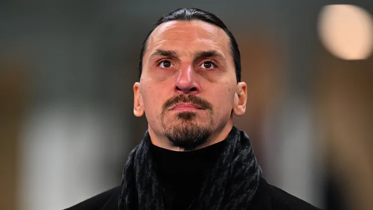 Zlatan Ibrahimovic of AC Milan during the Serie A match between Verona and AC Milan at Stadio Marcantonio Bentegodi on December 20, 2024 in Verona, Italy.