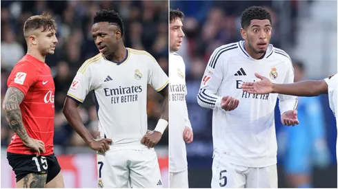 Vinicius Junior and Pablo Maffeo (left), Jude Bellingham (right)