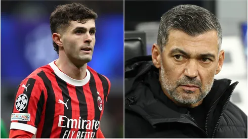 Christian Pulisic (left), and Sergio Conceicao (right)