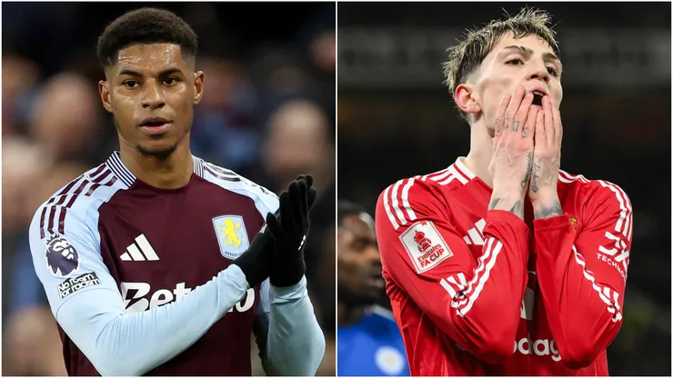 Marcus Rashford (left) and Alejandro Garnacho (right)