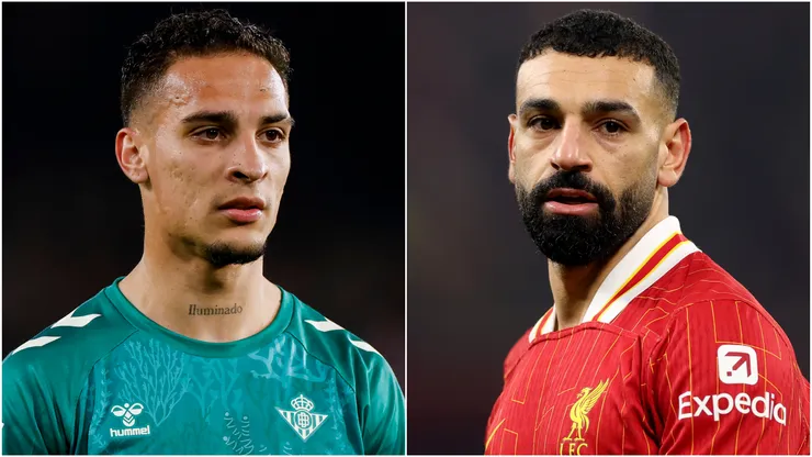 Antony (left) and Mohamed Salah (right)