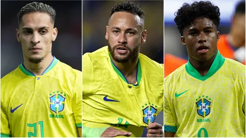 Antony (left), Neymar (center), and Endrick (right)